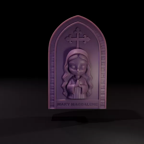 Mary Magdalene - Printable 3D Model - Model preview 2