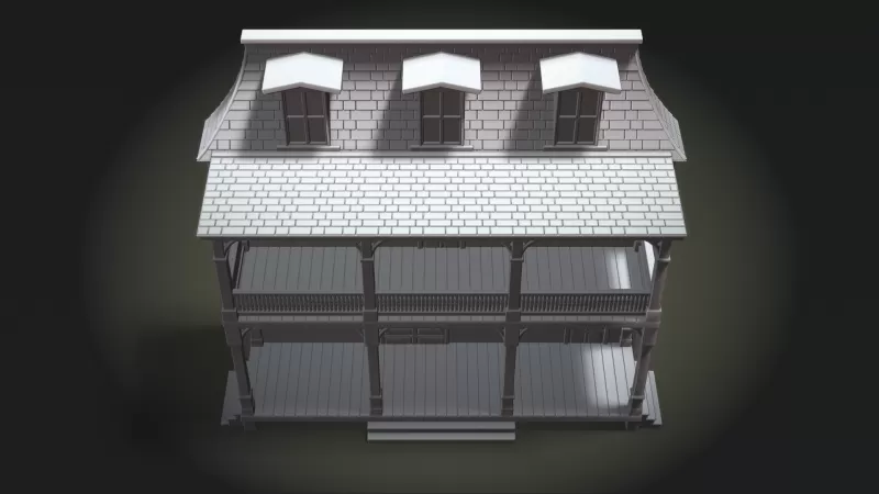 Greenfield General Store Facade - Model preview 5