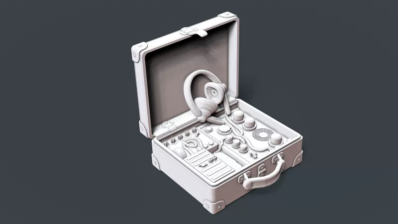 Military Suitcase Radio #RoZ - Model preview 1