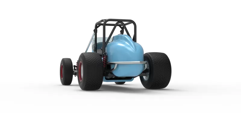 Dirt Silver Crown Champ car Scale 1:25 - Model preview 15