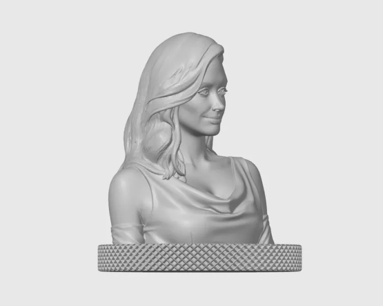 Emmy Rossum 3D Model Print - Model preview 9