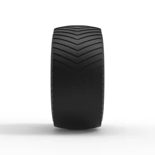Pulling tractor rear tire 13 Scale 1:25 - Model thumbnail 4