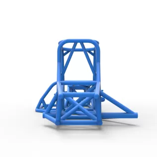 Frame of Supermodified front engine race car V4 Scale 1:25 - Model thumbnail 11
