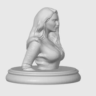 Elizabeth Olsen 3D Bust Print - Model thumbnail 4