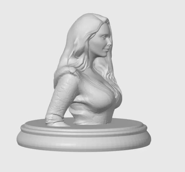 Elizabeth Olsen 3D Bust Print - Model preview 4