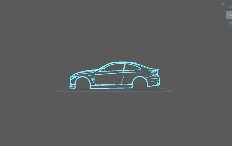BMW - Alpina B4 2020 Wall Art - Model preview 1
