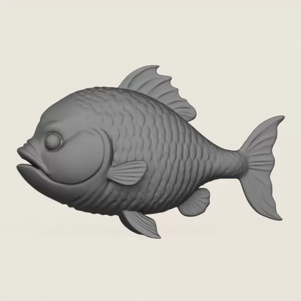 Fish 05 Print Ready 3D Model - Model preview 3