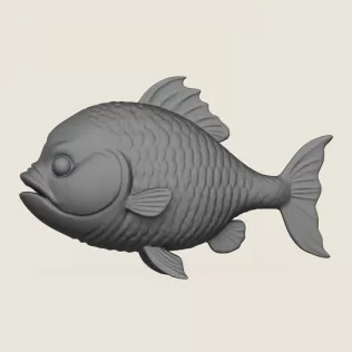 Fish 05 Print Ready 3D Model - Model thumbnail 3