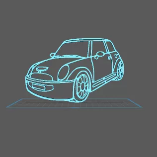 Silhouette Mini Cooper