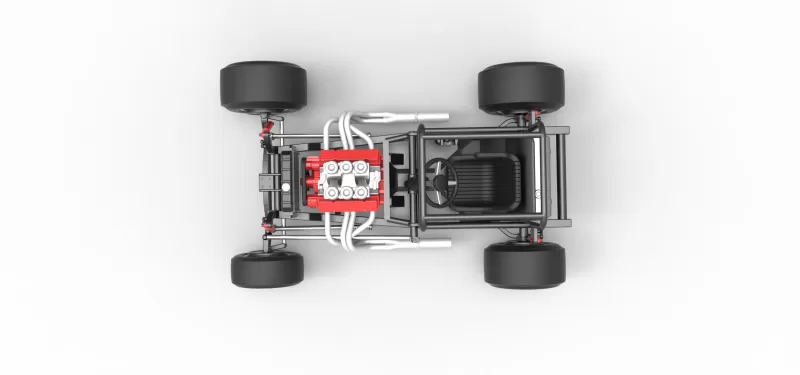 Vintage Supermodified stock car Base Version 2 Scale 1:25 - Model preview 11