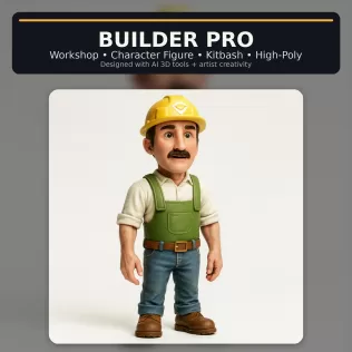 Stylized Character Collection Vol. 01 – Kitbash High-Poly 3D Mod - Model thumbnail 18