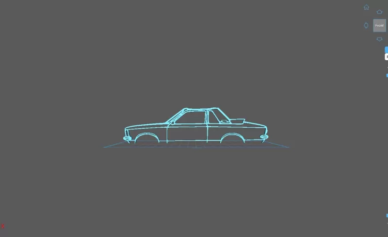 Opel - Kadett C aero 1978 Wall Art - Model preview 1