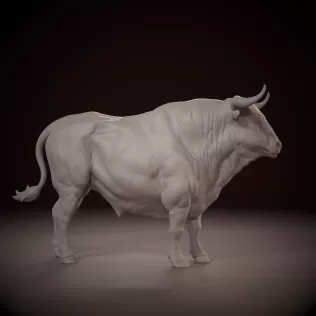 Ox bull 3D print model - Model thumbnail 3