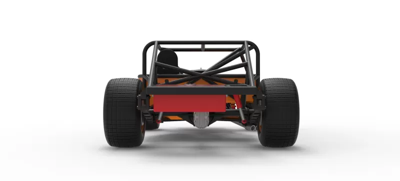 Vintage Dirt late model Race car Base Version 3 Scale 1:25 - Model preview 15