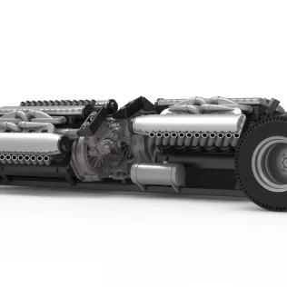 Vintage AWD Dragster Base Scale 1:25 - Model thumbnail 13