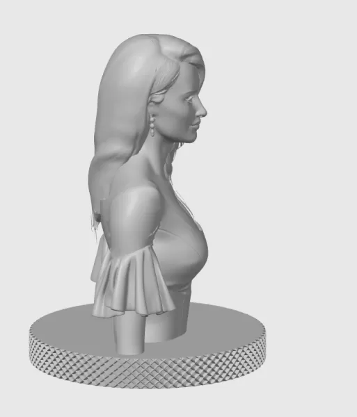 Penélope Cruz 3D Bust Print - Model preview 9