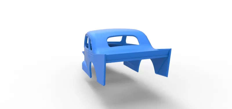 Shell of Vintage Dirt Modified stock car Scale 1:25 - Model preview 11