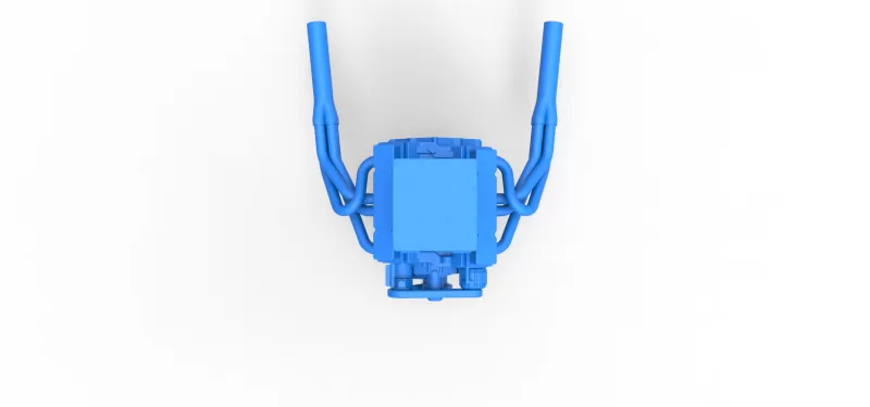 Engine of Vintage Supermodified stock car V3 Scale 1:25 - Model preview 7