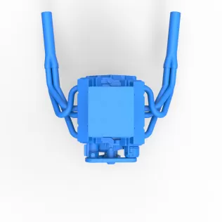 Engine of Vintage Supermodified stock car V3 Scale 1:25 - Model thumbnail 7