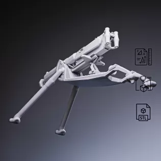 Maxim MG 08 Machine Gun #RoZ - Model thumbnail 2