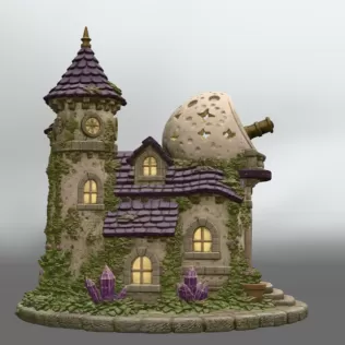 Enchanted Moon Observatory STL File for 3D Print - Model thumbnail 7