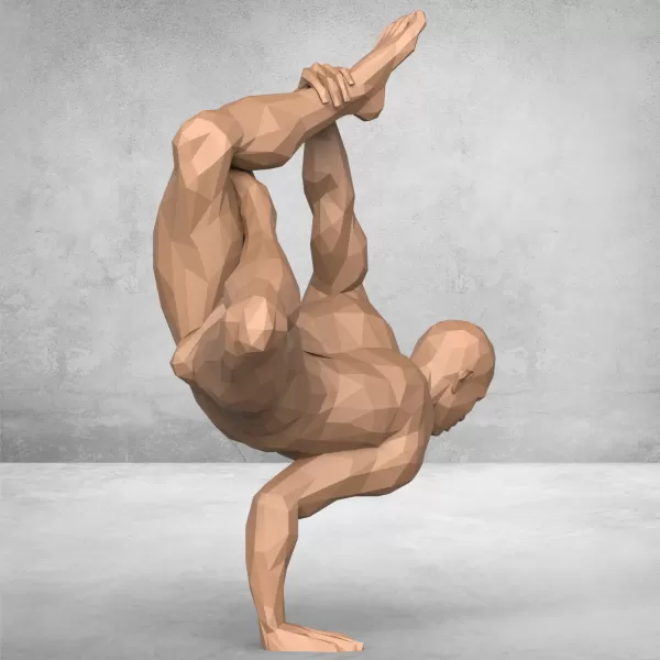 Dancing Man Statue - Model preview 4