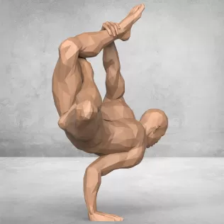 Dancing Man Statue - Model thumbnail 4