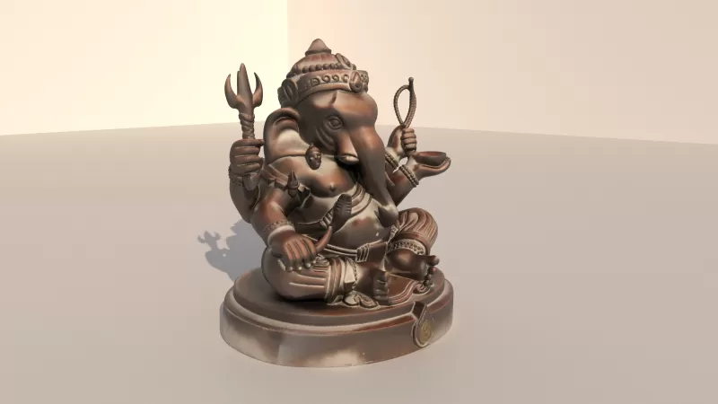 Ganesha statue - Model preview 3