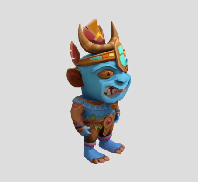 Tribal Monster - Model preview 3