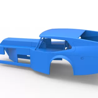 Shell of Vintage Dirt Modified stock car Version 5 Scale 1:25 - Model thumbnail 10