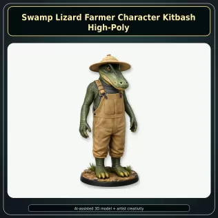 Anthro Animal Character Collection – Adventure Mascot Kitbash - Model thumbnail 18