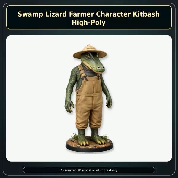 Anthro Animal Character Collection – Adventure Mascot Kitbash - Model preview 18