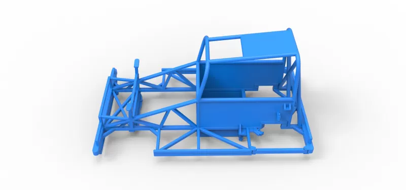 Frame of New Zealand Ministock car Scale 1:25 - Model preview 8