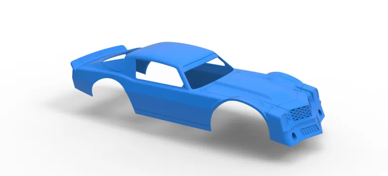 Shell of Vintage Dirt late model Race car Scale 1:25 - Model preview 15