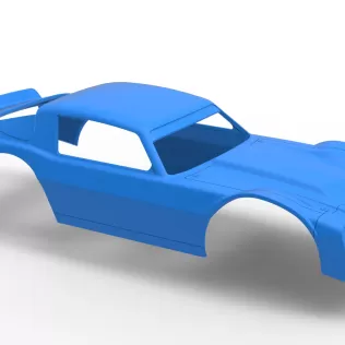 Shell of Vintage Dirt late model Race car Scale 1:25 - Model thumbnail 15