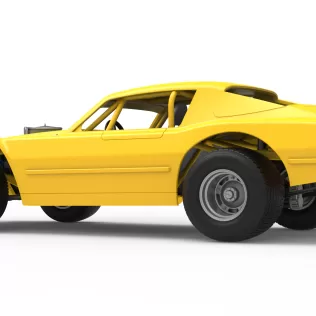Vintage Dirt late model Race car Version 2 Scale 1:25 - Model thumbnail 13