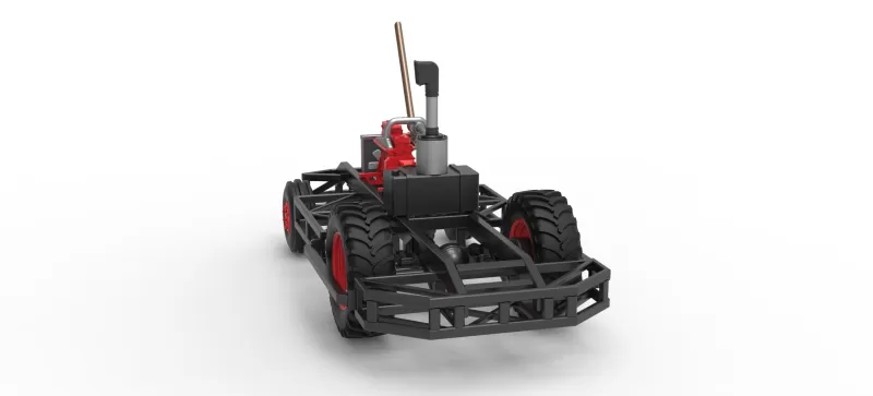 Chassis of Racing Combine Harvester Scale 1:25 - Model preview 20