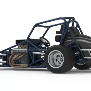 Sprint car Base Version 2 Scale 1:25 - Model thumbnail 13