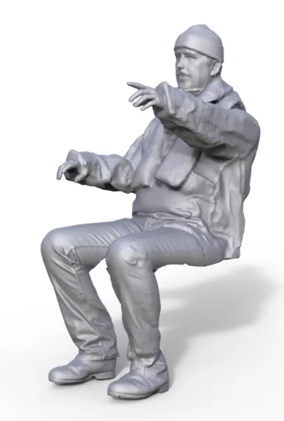 Driver figure for ship model DGZRS - Model preview 1