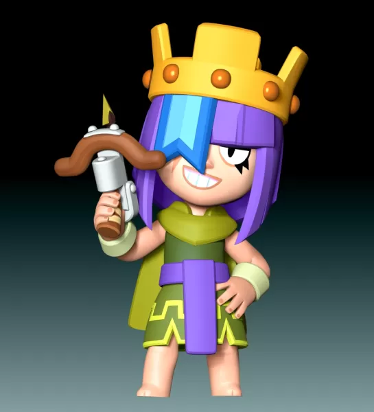 Archer Queen Penny - Model preview 3