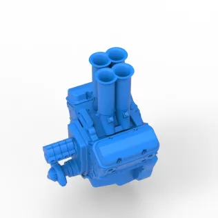 Engine V4 Scale 1:25 - Model thumbnail 2