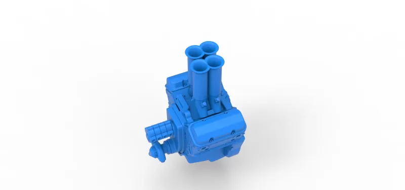Engine V4 Scale 1:25 - Model preview 2