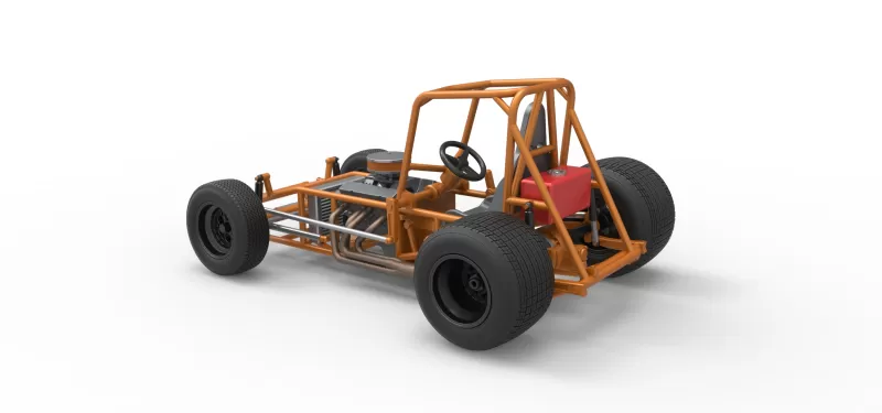 Vintage Sprint car Base Version 2 Scale 1:25 - Model preview 12