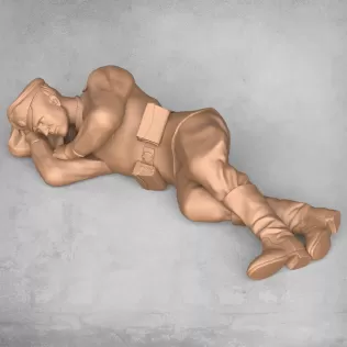 Sleeping Army Soldier