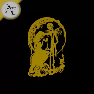 The Nightmare Before Christmas - Silhouette - 2D Wall Art Decor