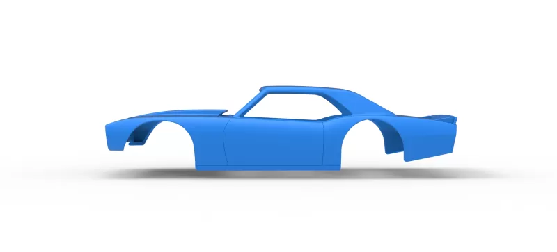 Shell of Vintage Asphalt Modified stock car V10 Scale 1:25 - Model preview 7