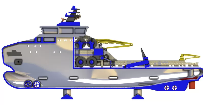 Bourbon – Horizon Arctic Ocean Going Tugs 1m model - Model preview 9