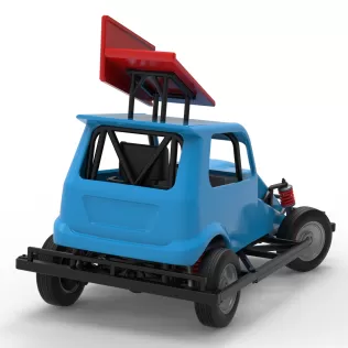 New Zealand Ministock car while turning Version 3 Scale 1:25 - Model thumbnail 18