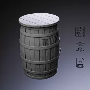 Kill Devil Barrel #RoZ - Model thumbnail 5