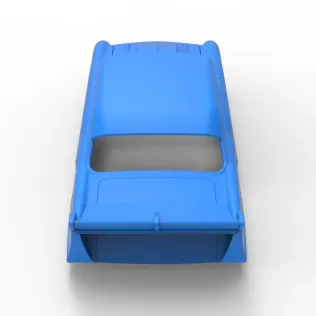 Shell of Vintage Dirt Modified stock car Version 9 Scale 1:25 - Model thumbnail 13
